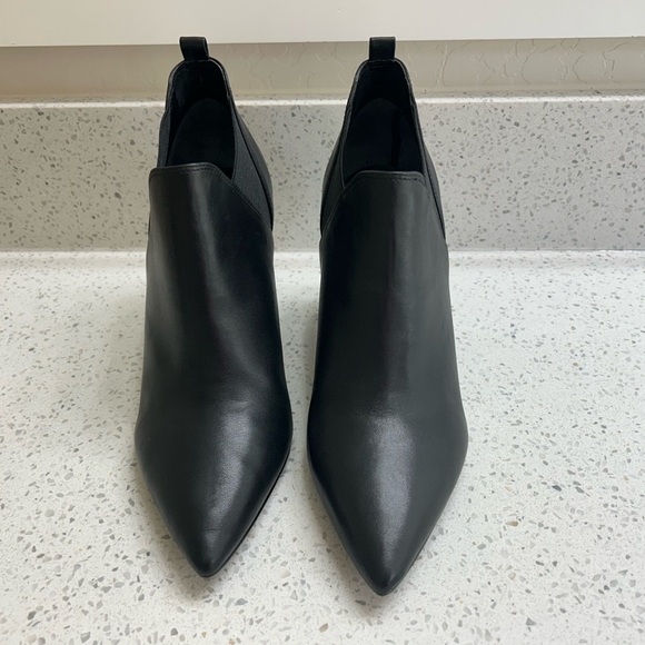 Marc Fisher Shoes - marc fisher LTD black ankle boots w/ wedge heel - size 10